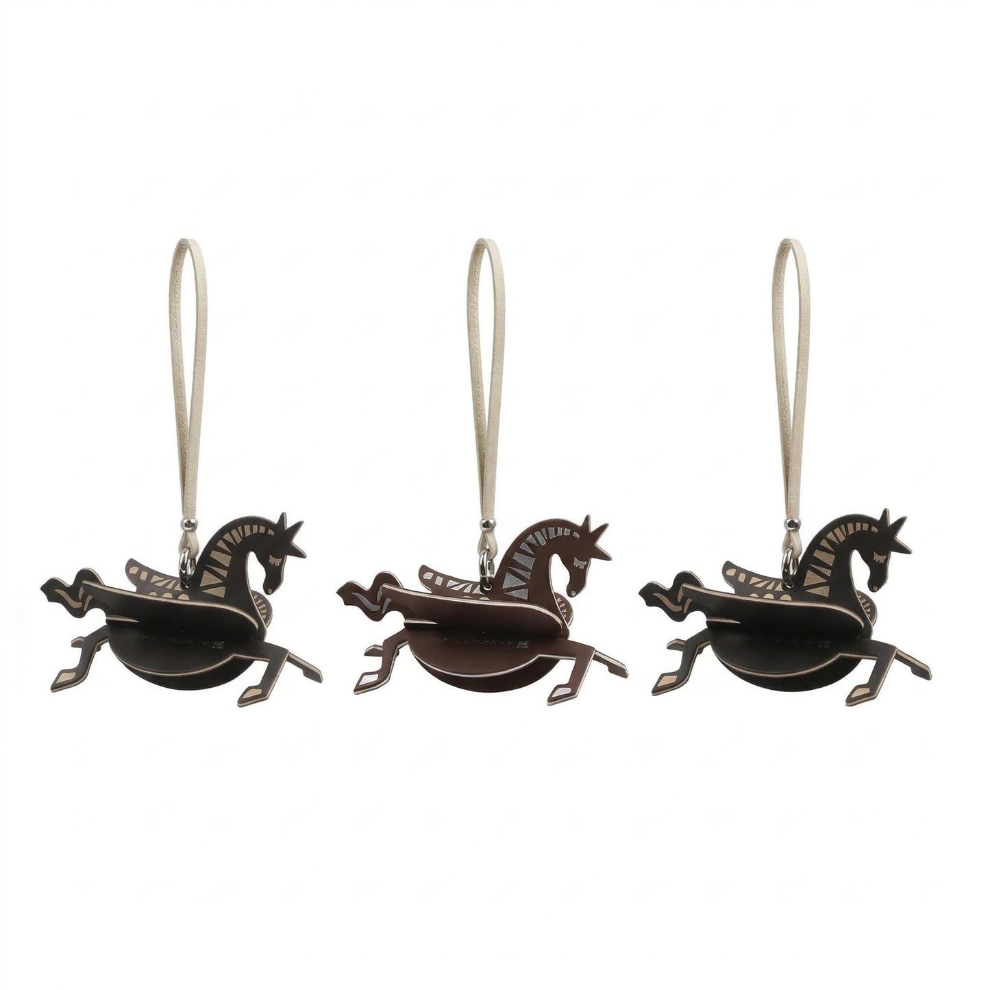 Horse decorative fragrance charm hanging in a car or small space