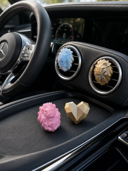 Faceted Lion & Heart Car Vent Diffuser - selected style collection image