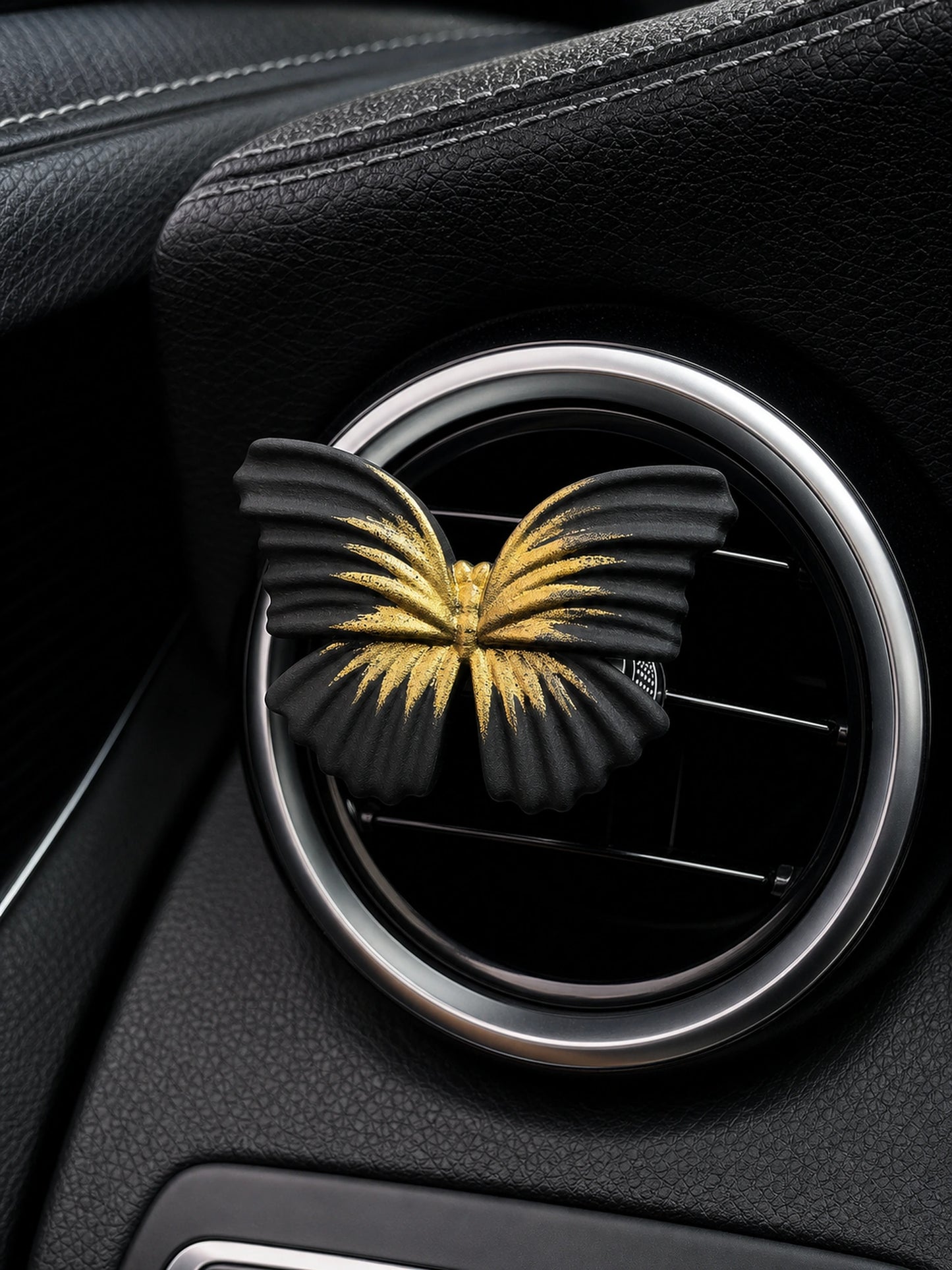 Black Gold Striped Butterfly - sku