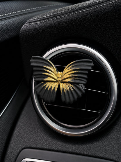 Black Gold Striped Butterfly - sku