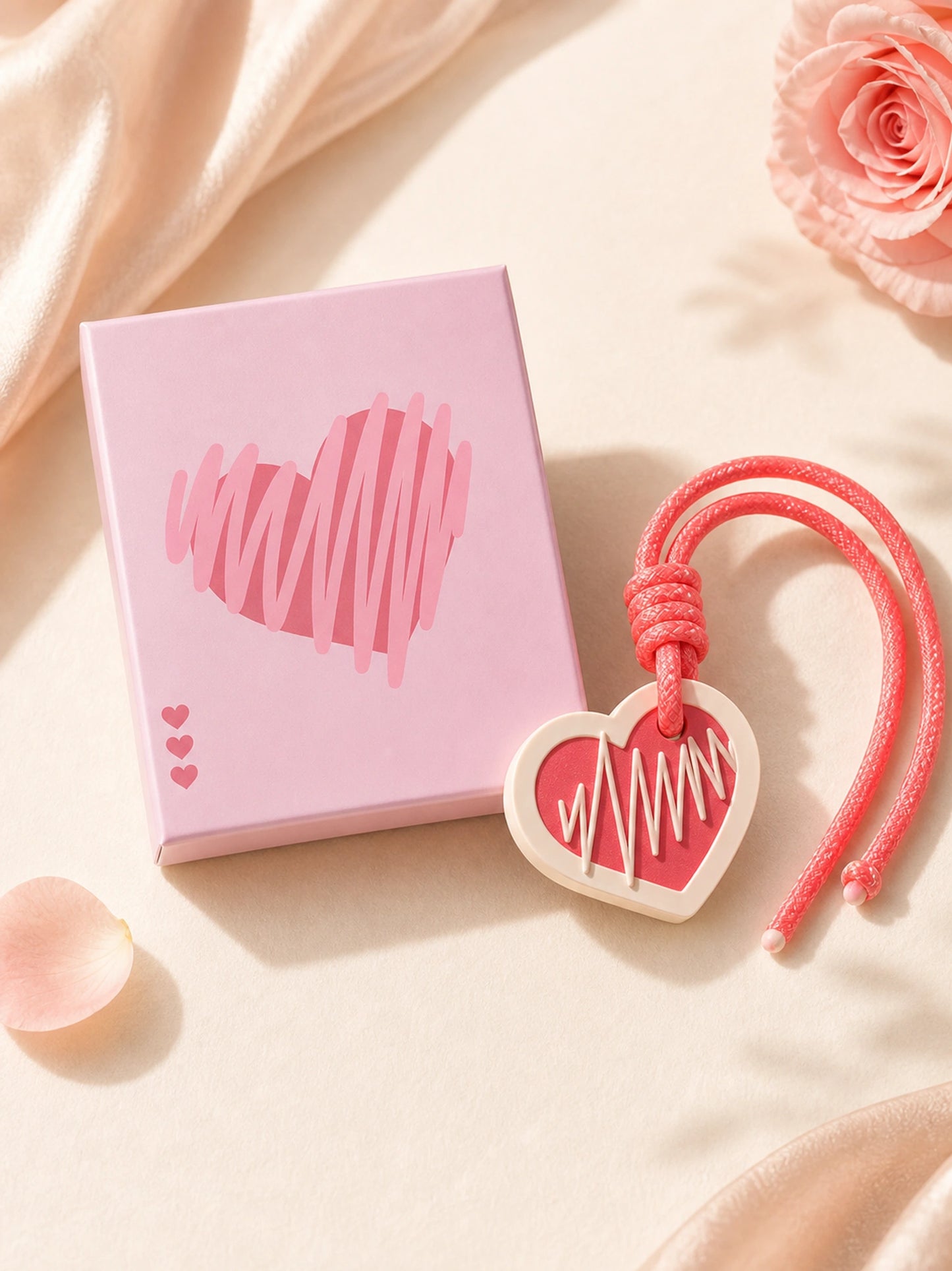 Heart Moment pink heart gypsum hanging diffuser charm