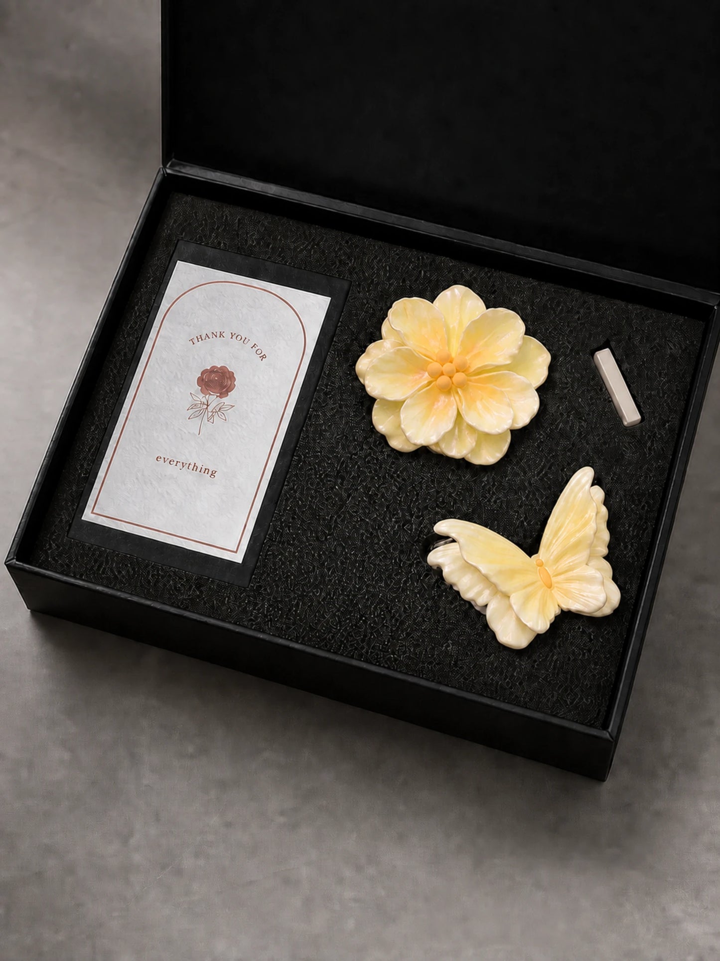 Milk Yellow Butterfly and Bloom real black gift-box set