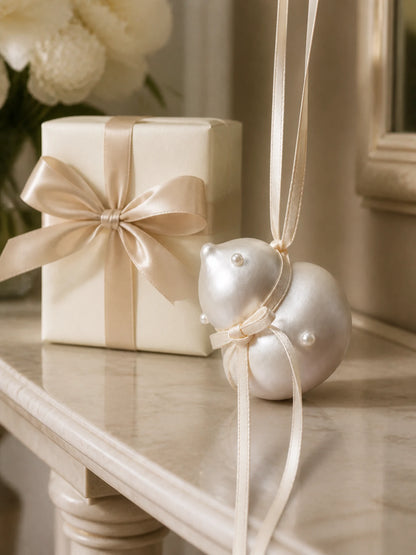 Pearl Gourd Hanging Car Charm in a refined gift moment