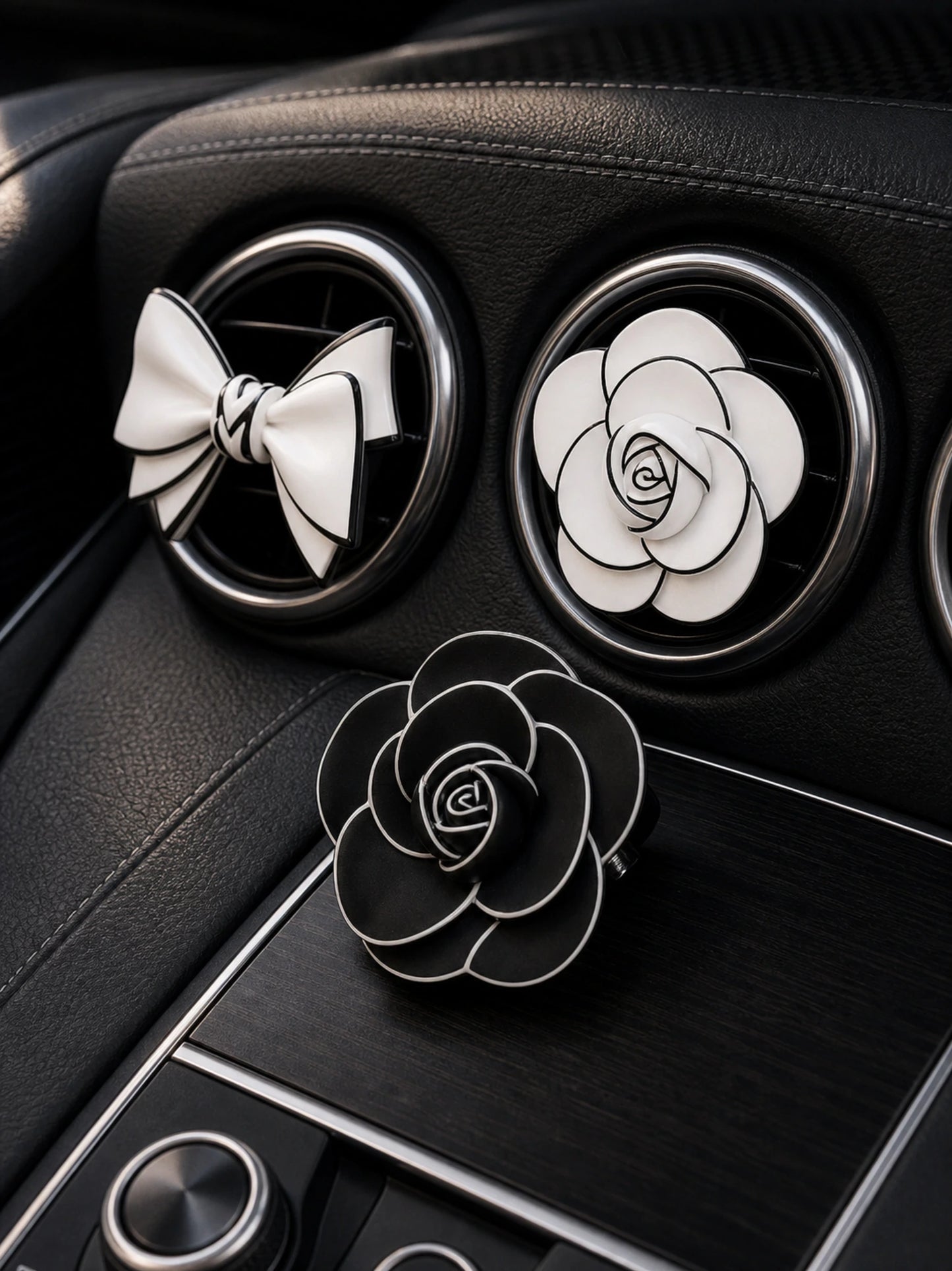 Ribbon Bow & Rose Car Vent Diffuser - pairing offer visual