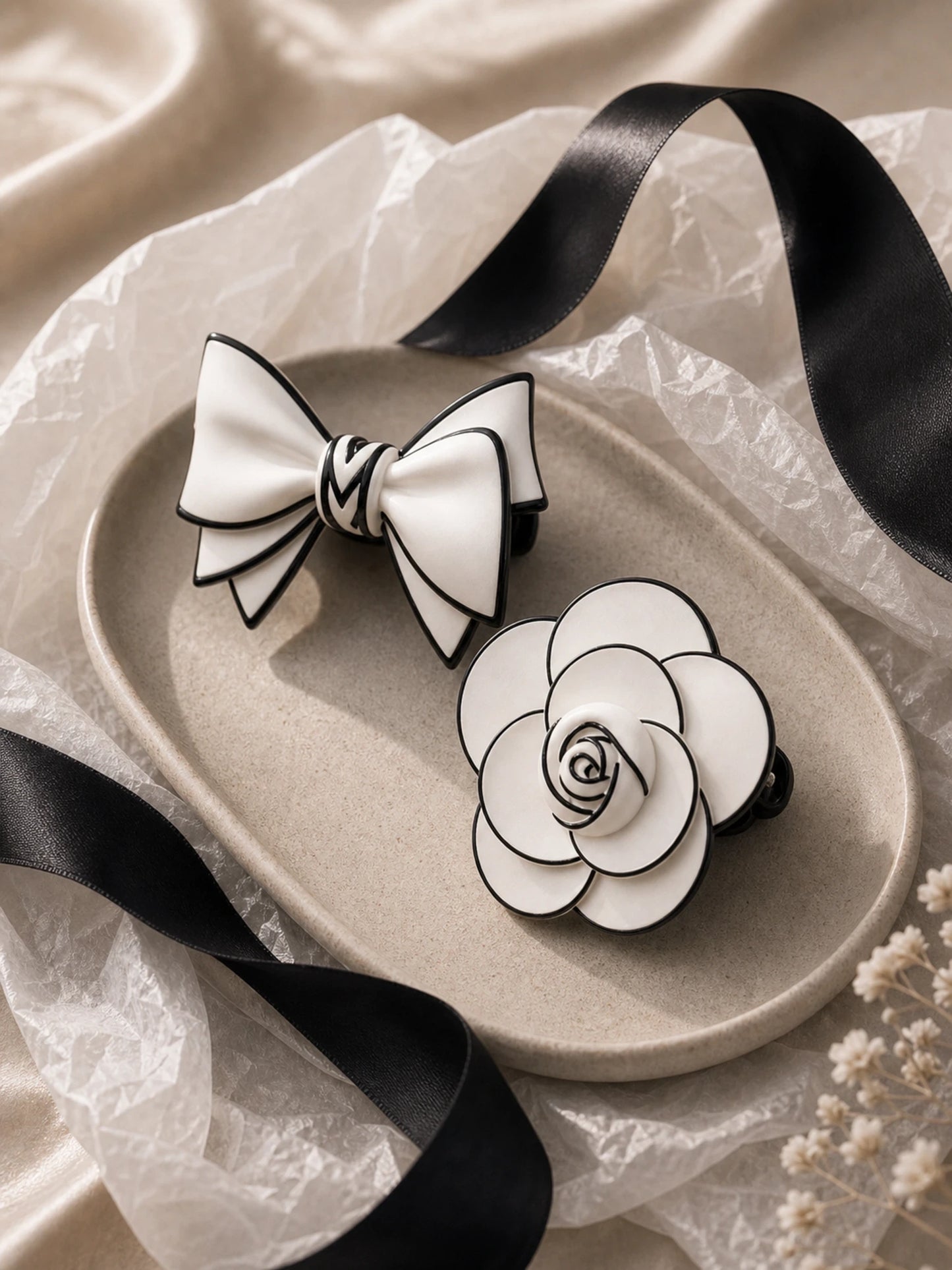 Ribbon Bow & Rose Car Vent Diffuser - gift styling visual