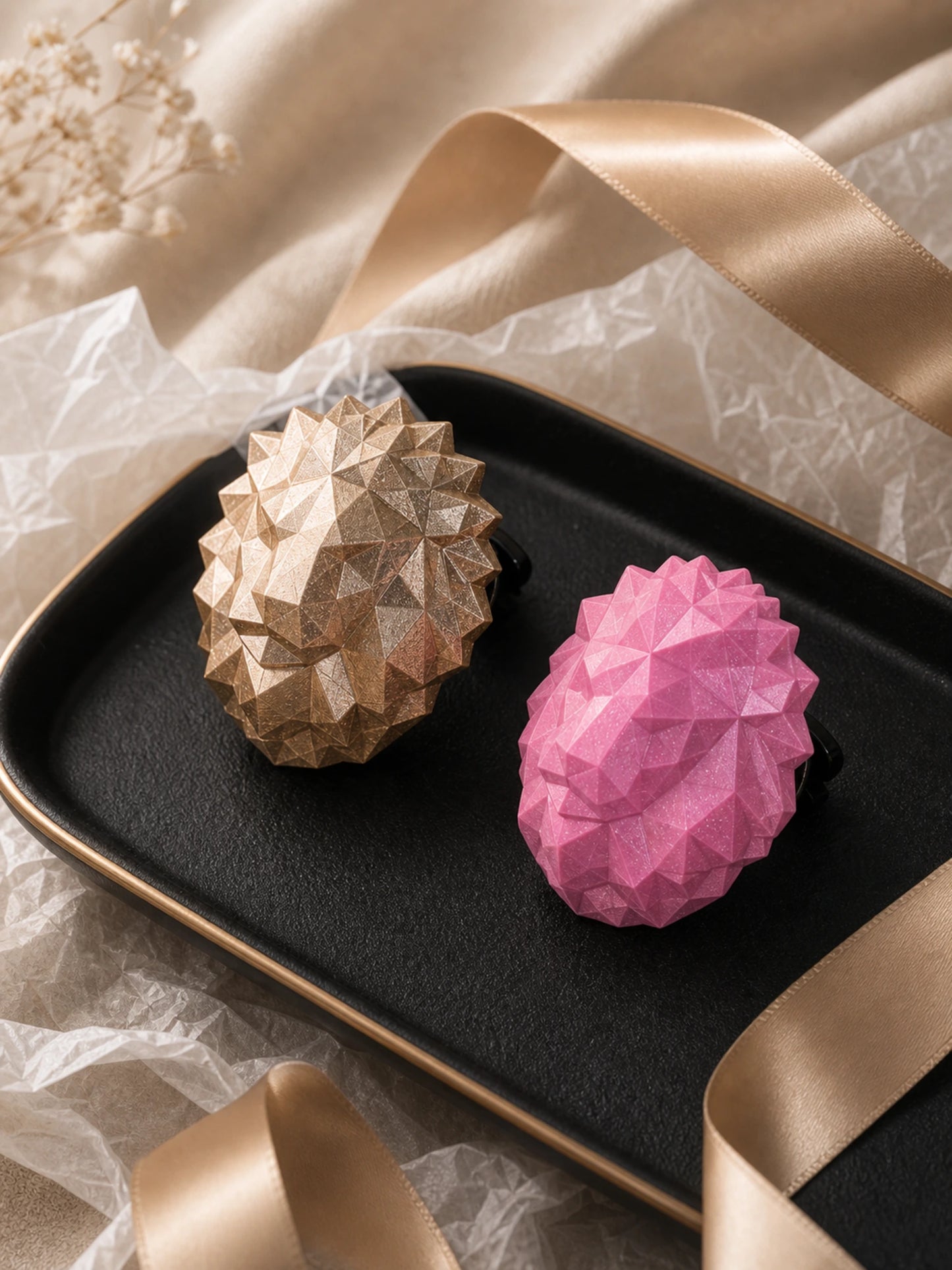 Faceted Lion & Heart Car Vent Diffuser - gift styling visual