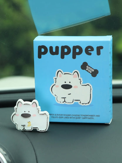 Line Art Puppy Car Vent Diffuser - Pet Friendly Gypsum Air Freshener product image by SandartFlow