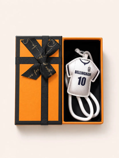 Gift-ready jersey keychain packaging and sports fan accessory