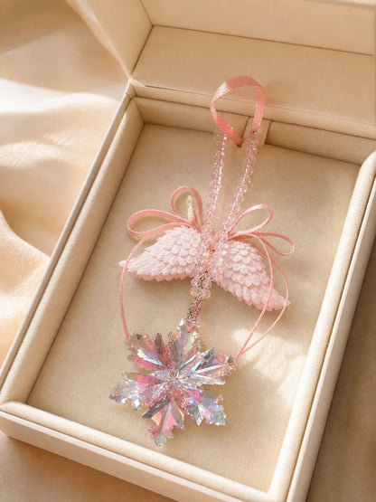 Crystal Wing Hanging Car Charm gift presentation