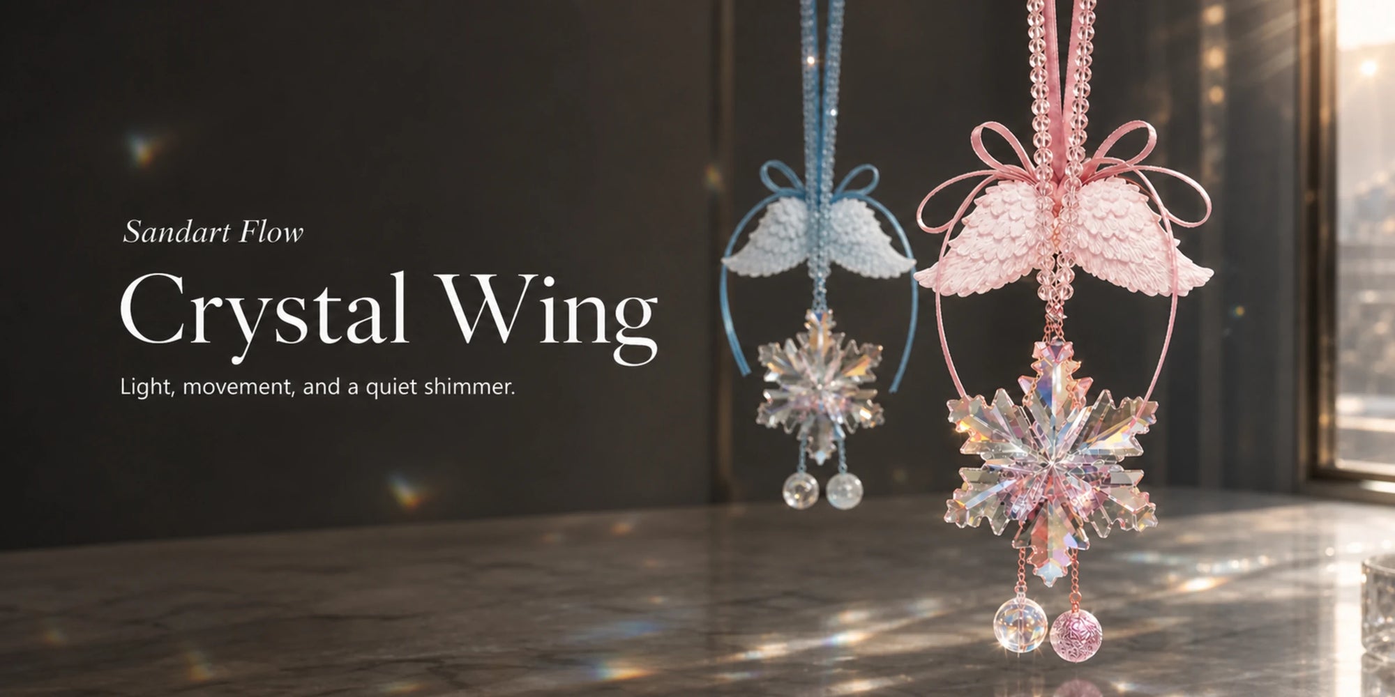Sandart Flow Crystal Wing brand banner