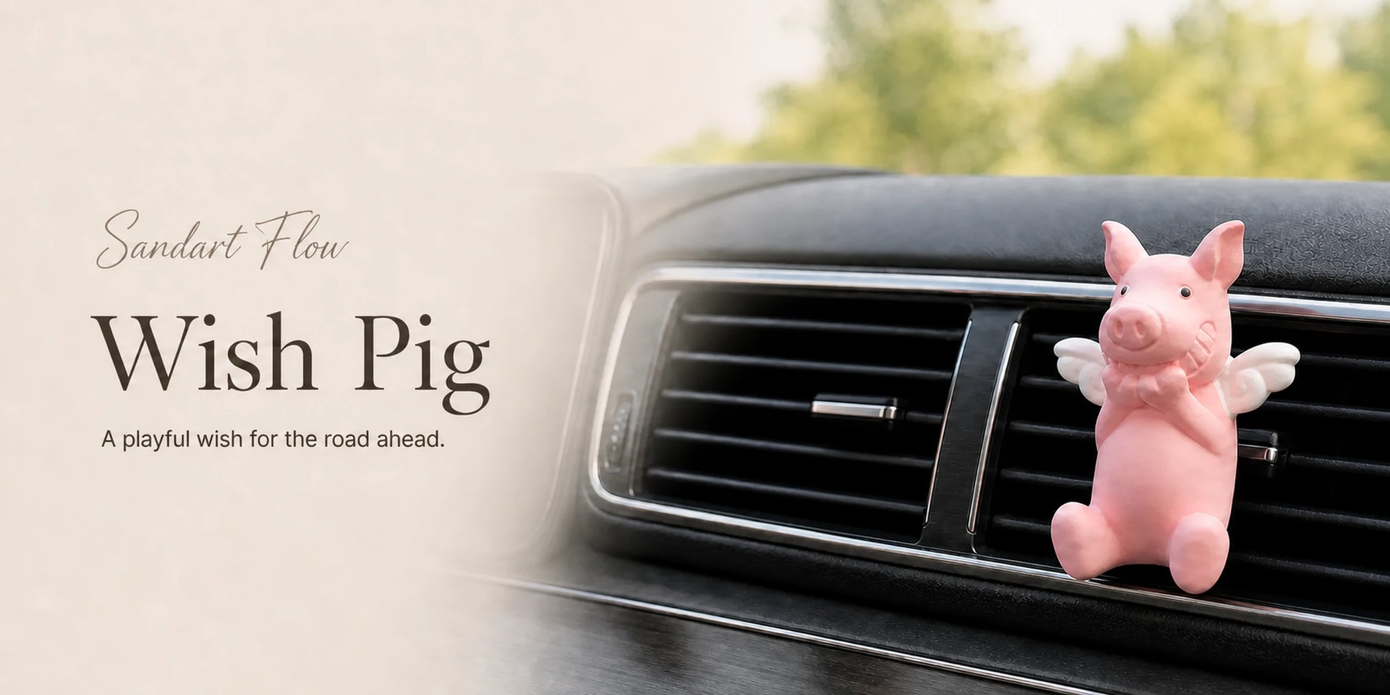Sandart Flow Wish Pig brand banner
