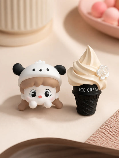 Ice Cream Day car vent charm styles on a clean studio background