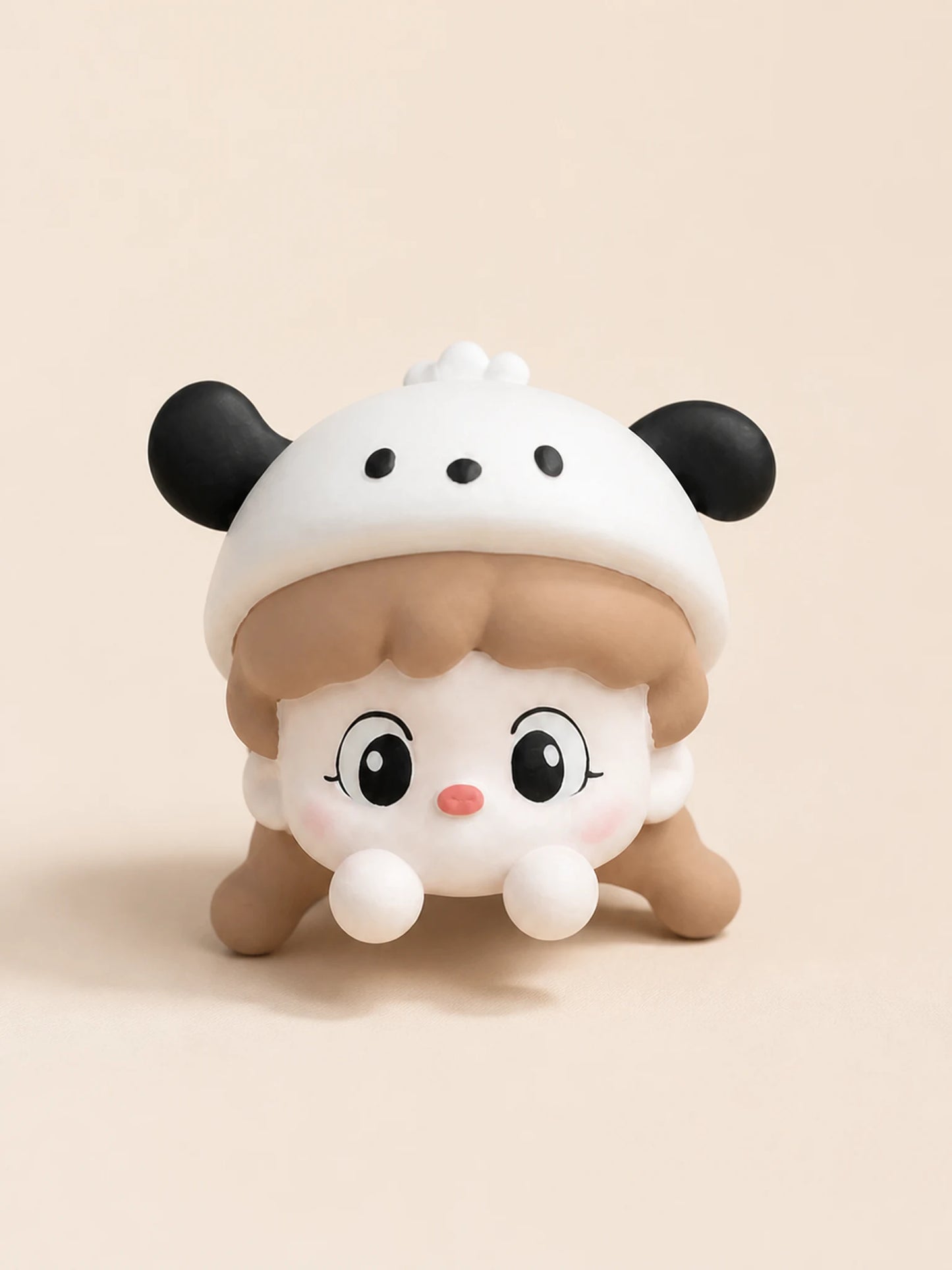 Cream Cap Girl car vent charm style
