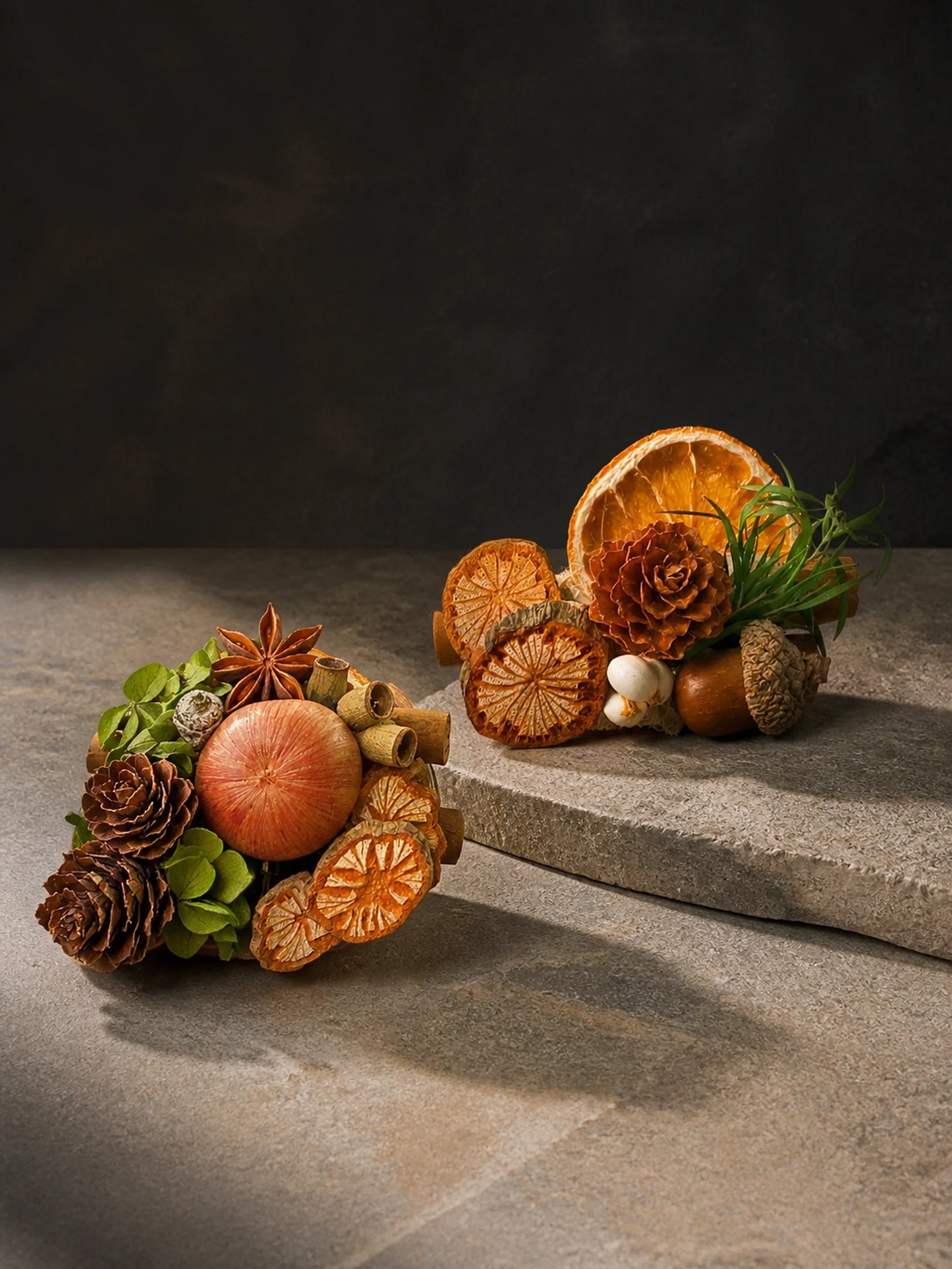 Botanical Citrus car vent garden styles on a clean studio background