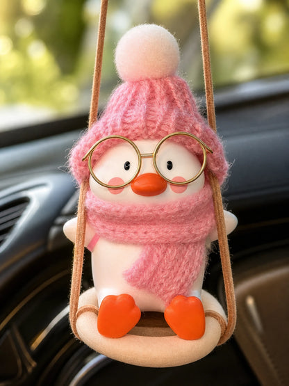 Swing Duck knit, figure, cord, and seat detail