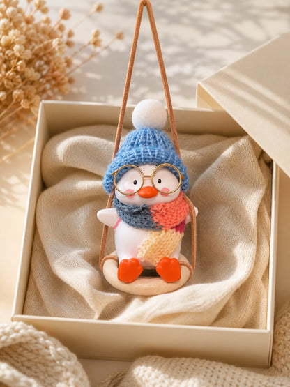 Swing Duck Hanging Car Charm gift presentation