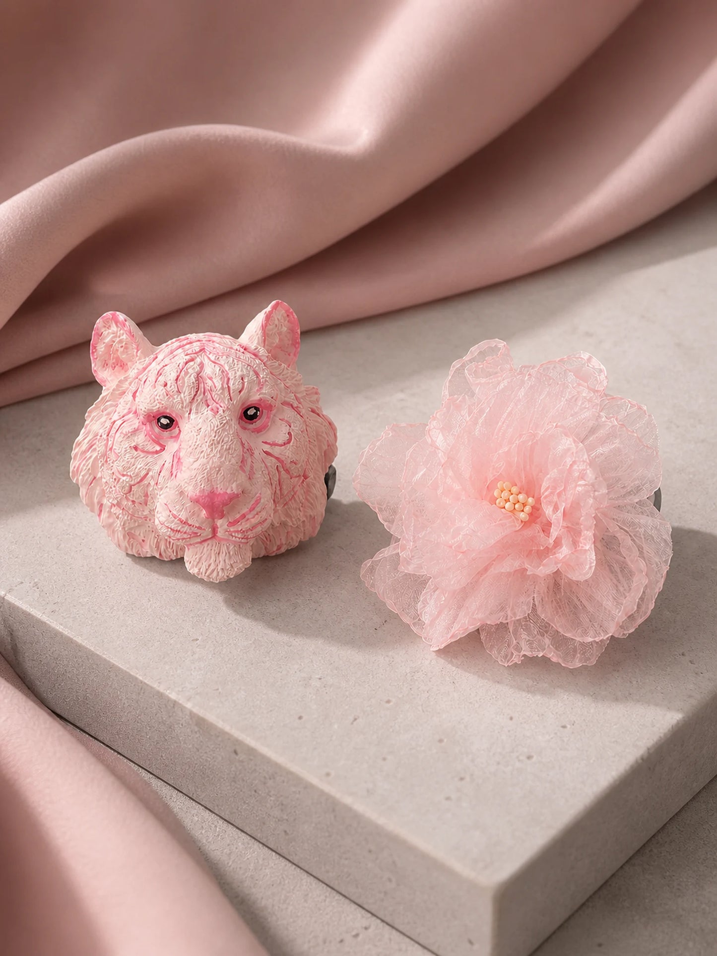 Blush Tiger and Blush Rose car vent charm style lineup