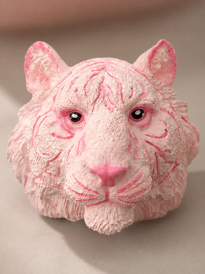 Blush Tiger sculpted face and carved stripe detail