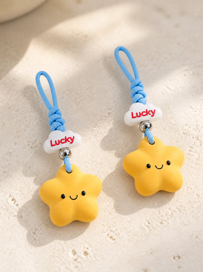 Two Lucky Star hanging charms styled together