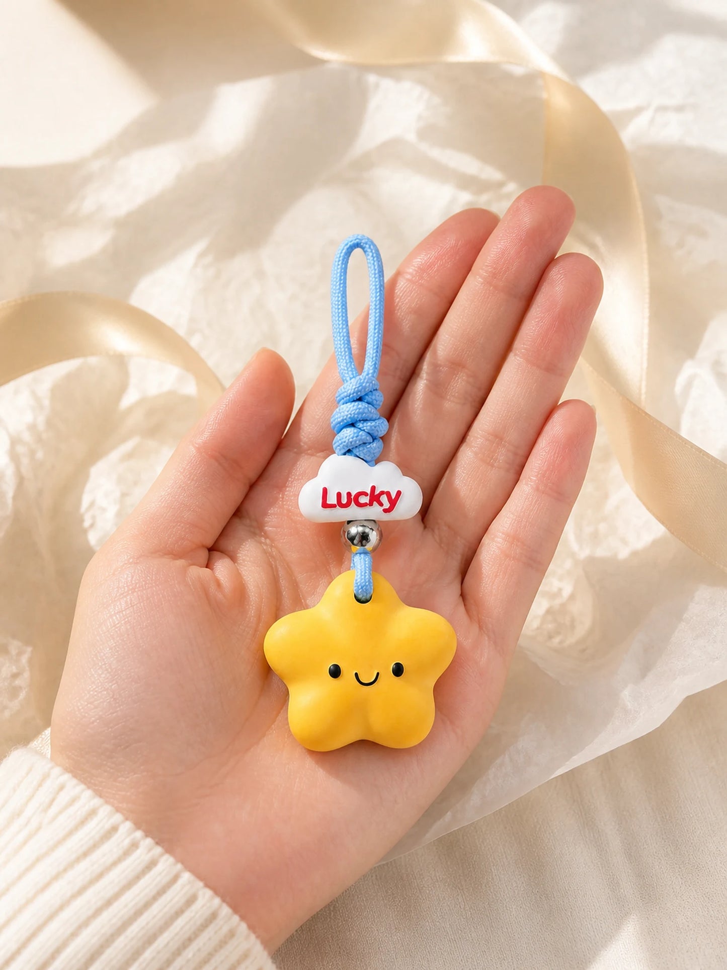 Lucky Star Hanging Car Charm in a refined gift moment
