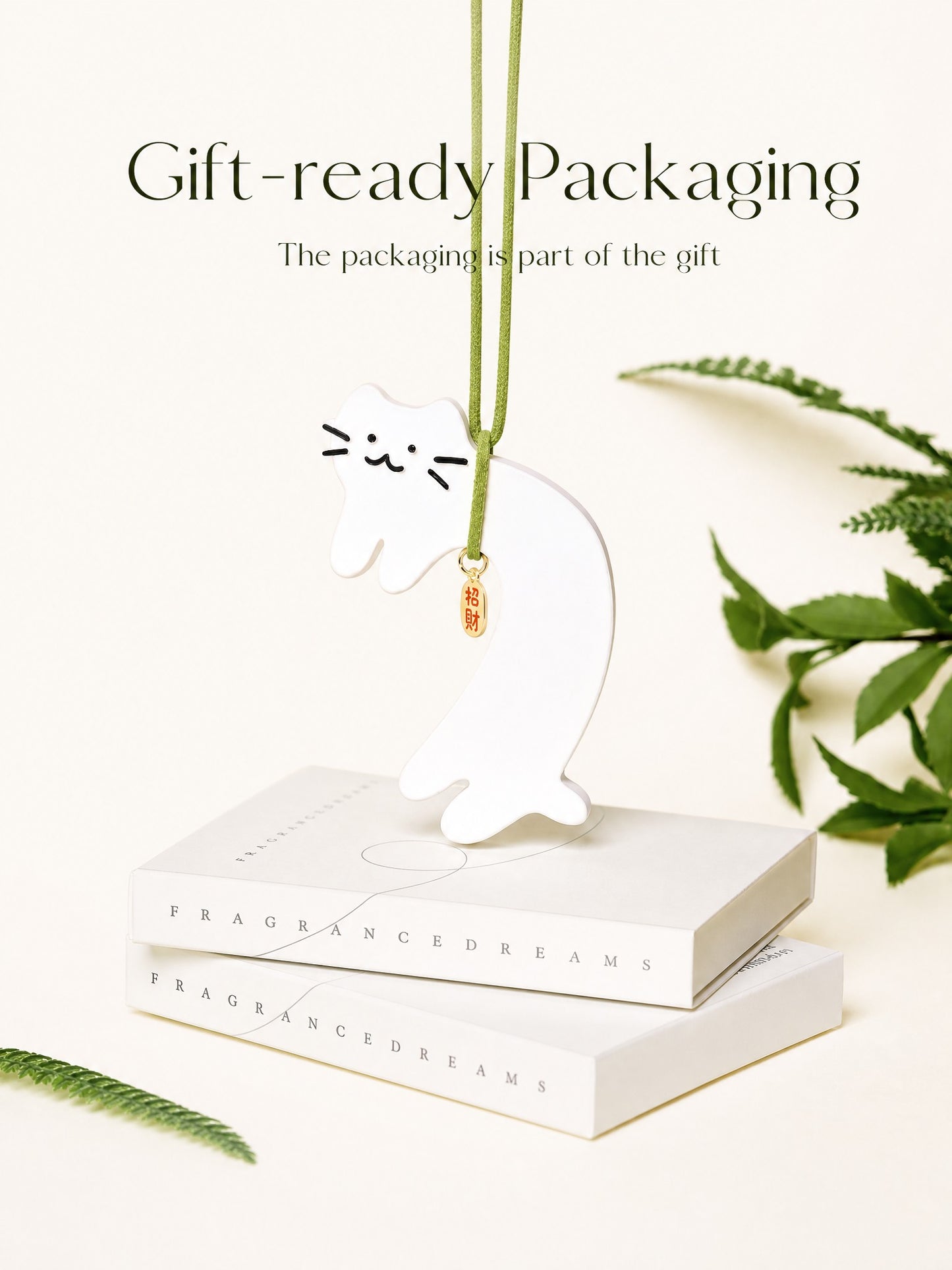 Cat air freshener gift ready packaging
