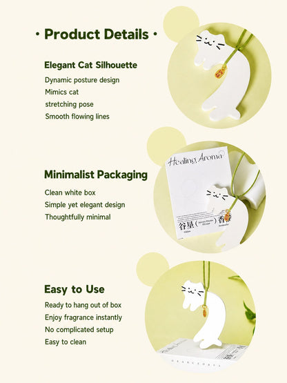 Cat diffuser available scents: Freesia, Gardenia, White Tea, Bluebell