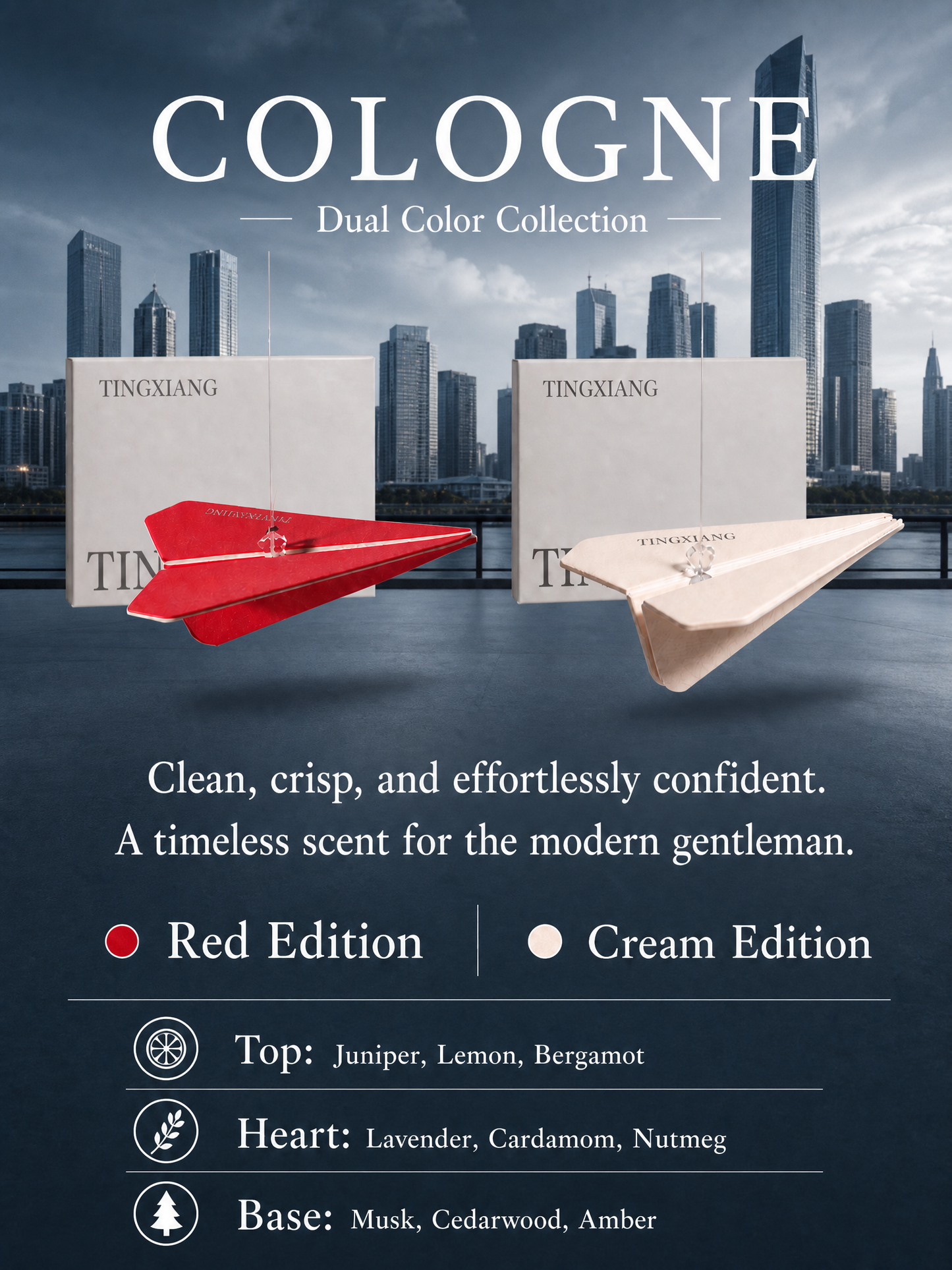 Cologne scented origami paper diffuser