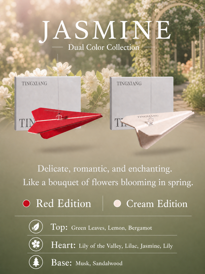 Jasmine scented paper plane hanging air freshener