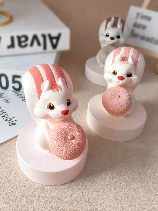 All three colors chubby squirrel diffuser complete collection