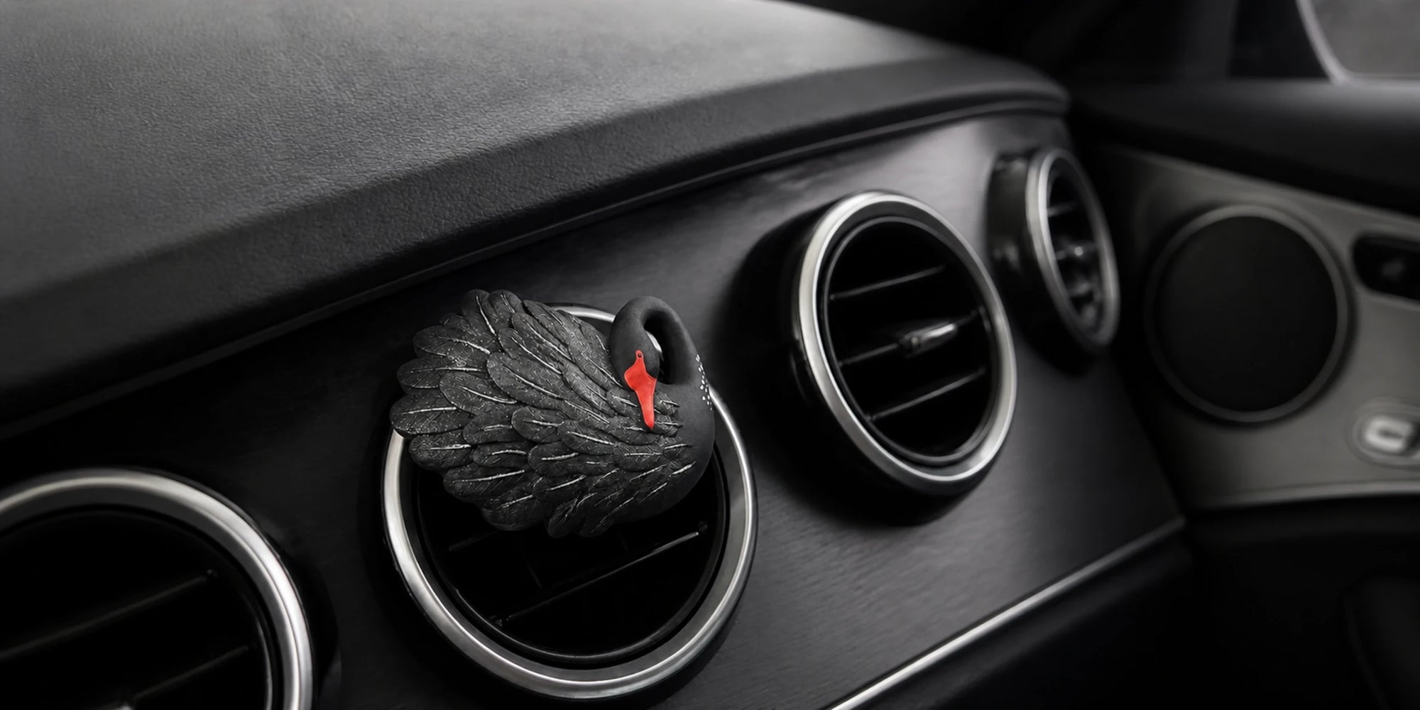 black swan car vent diffuser editorial template banner