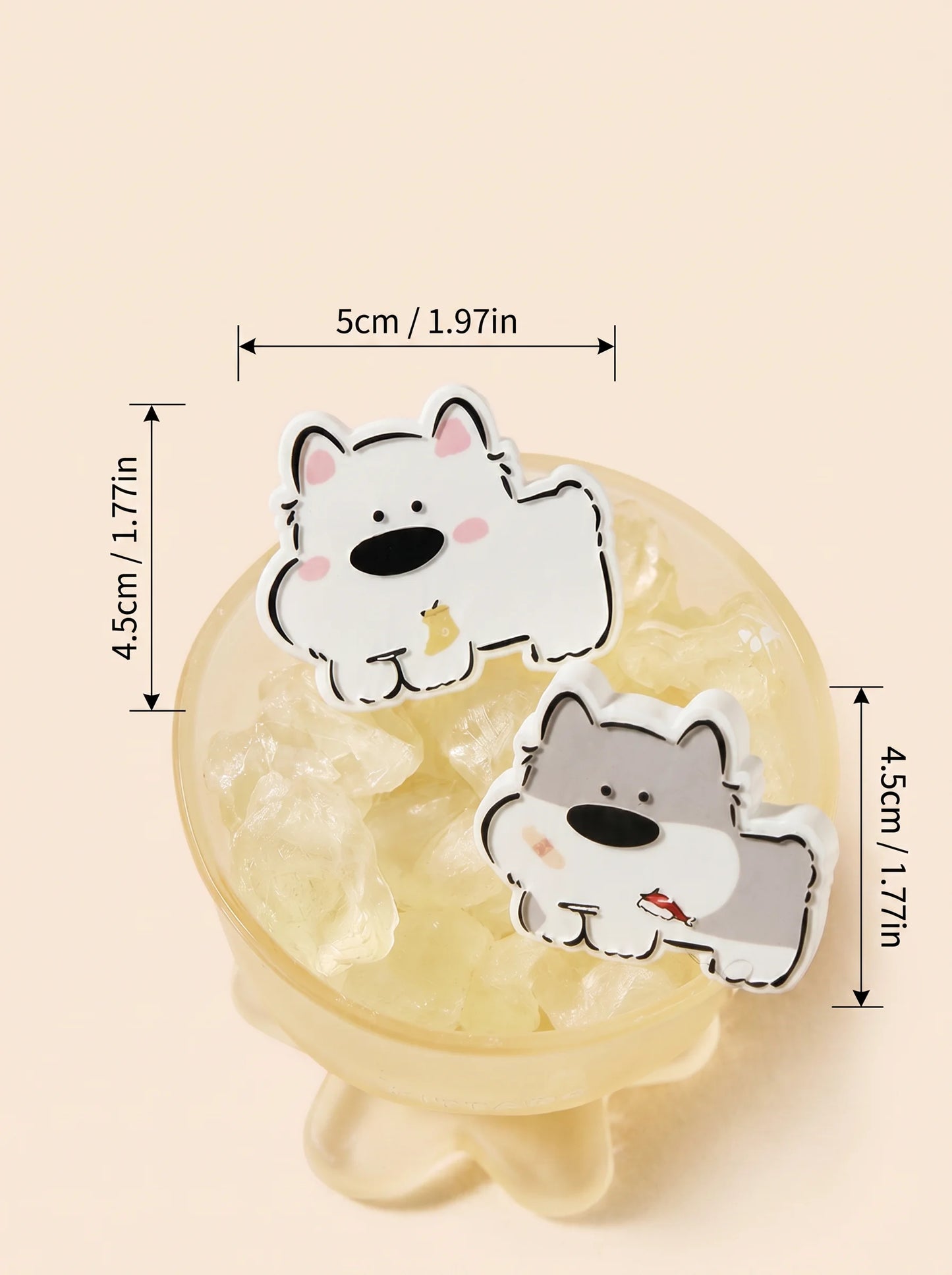 Line Art Puppy Car Vent Diffuser - Pet Friendly Gypsum Air Freshener product image by SandartFlow