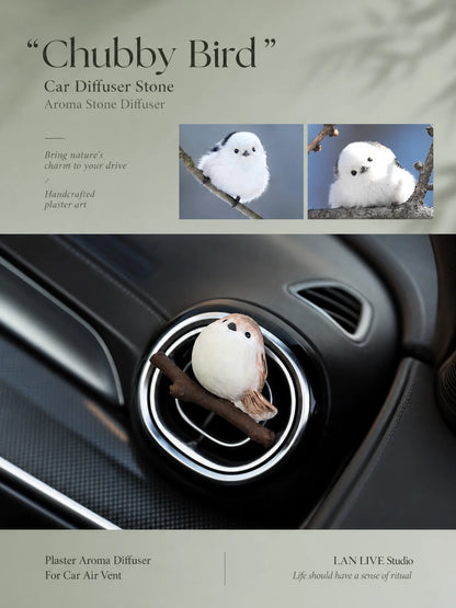 Premium chubby bird natural gypsum car vent diffuser