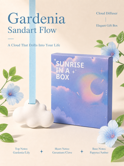 Gardenia sweet floral scented cloud gypsum air freshener product card