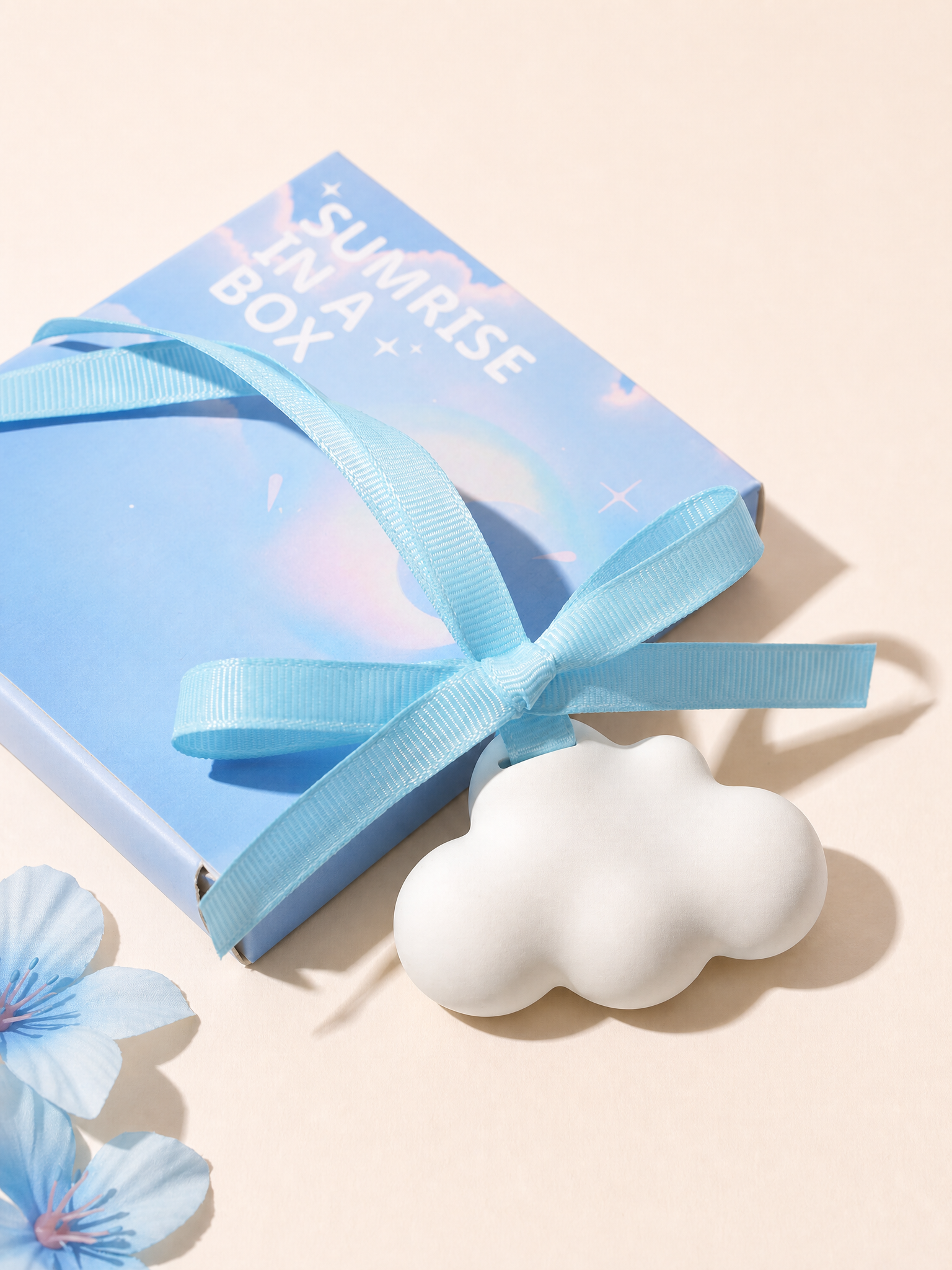 Elegant gift box packaging for cloud gypsum air freshener