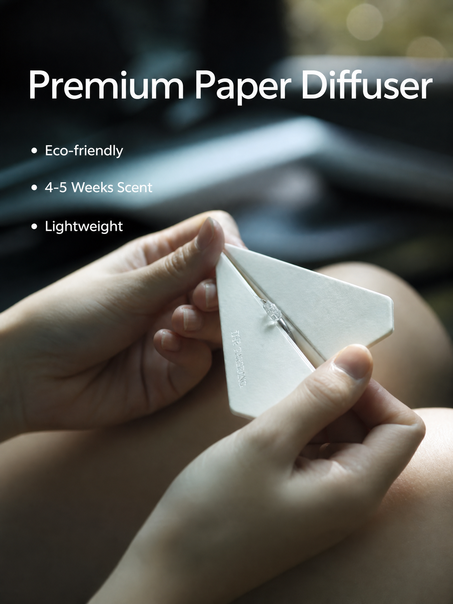 Premium paper material air freshener product shot
