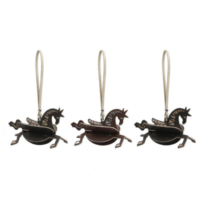Horse decorative fragrance charm hanging in a car or small space