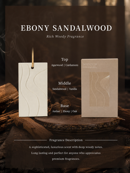 Ebony Sandalwood luxury woody scented gypsum air freshener