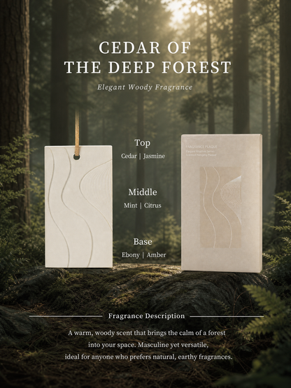 Forest Cedar woody scented natural gypsum air freshener