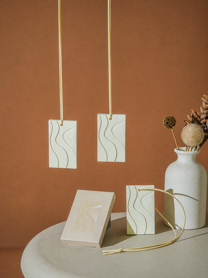 Gypsum diffuser hanging in modern home interior