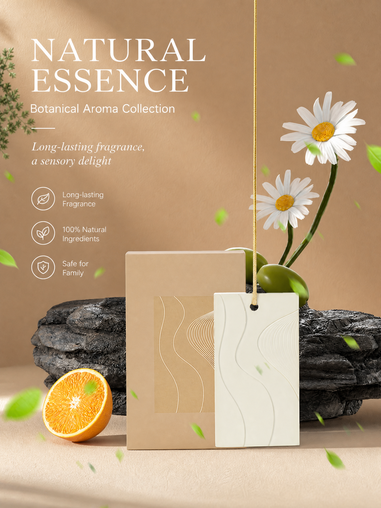 Minimalist design gypsum air freshener product display