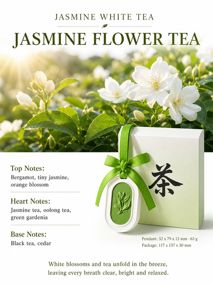 Jasmine Flower Tea floral scented gypsum hanging diffuser