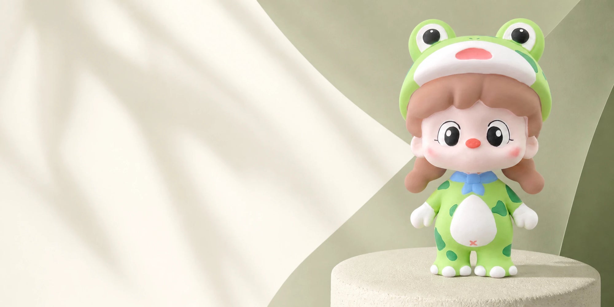 Little Frog Girl car vent ornament editorial banner