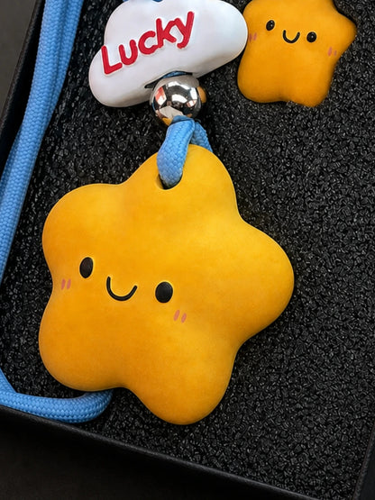 Lucky Star rounded surface and smiling face detail