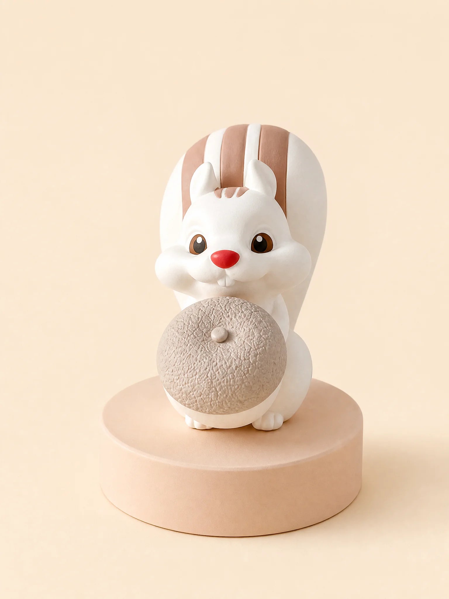 Milk coffee color chubby squirrel natural gypsum diffuser