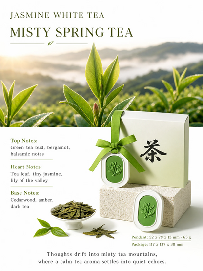Misty Spring Tea green tea scented gypsum air freshener