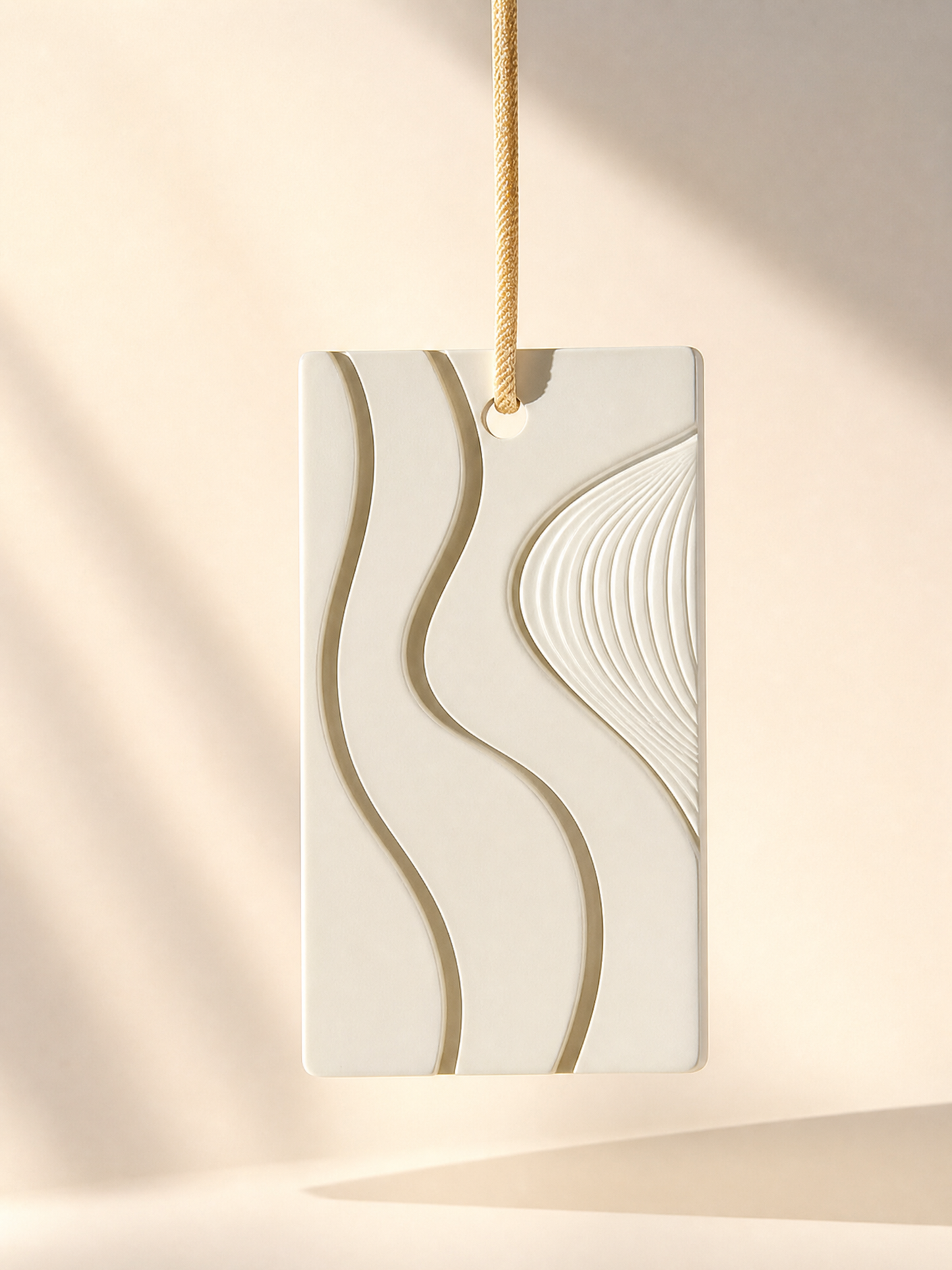 Close up of 100% natural gypsum air freshener stone
