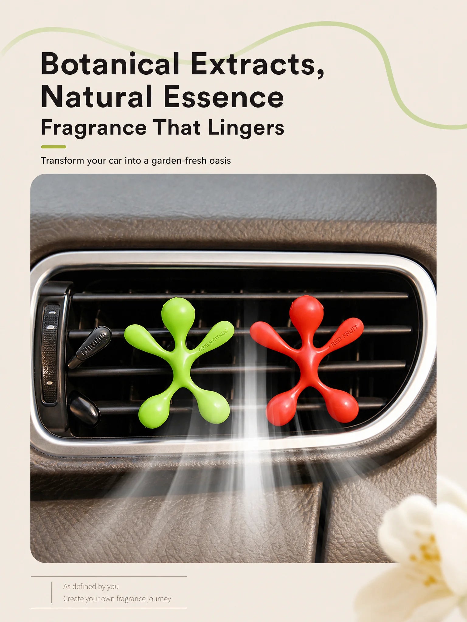 Octopus car air freshener fits all types of car vents