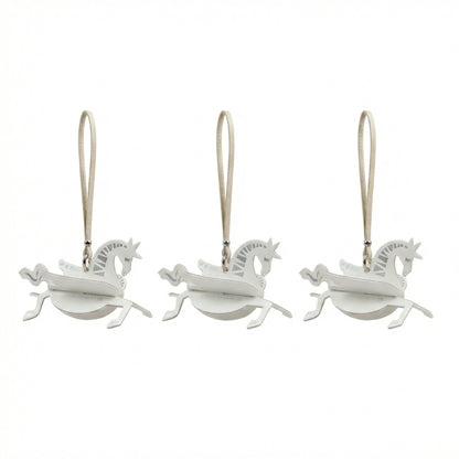 Hand-assembled horse paper scent ornament for car closet and home