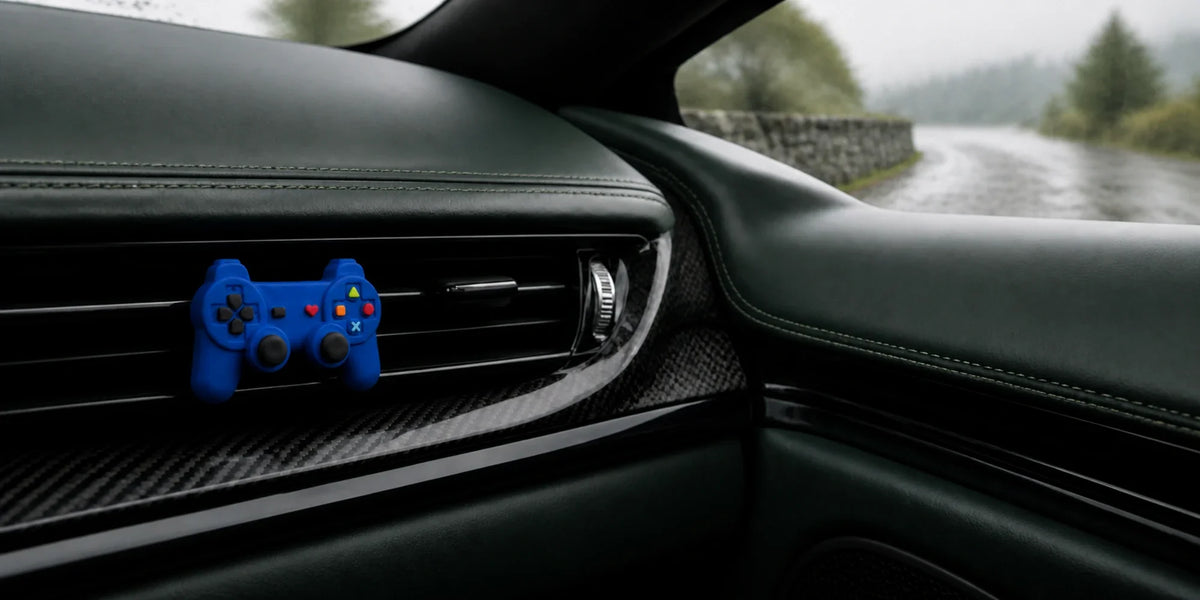 Retro Game Controller Car Vent Ornament wide product-page banner