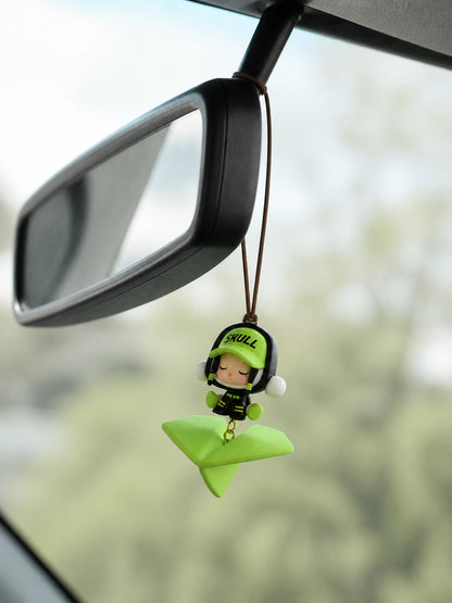 Airplane Hanging Car Charm - premium car interior hero image